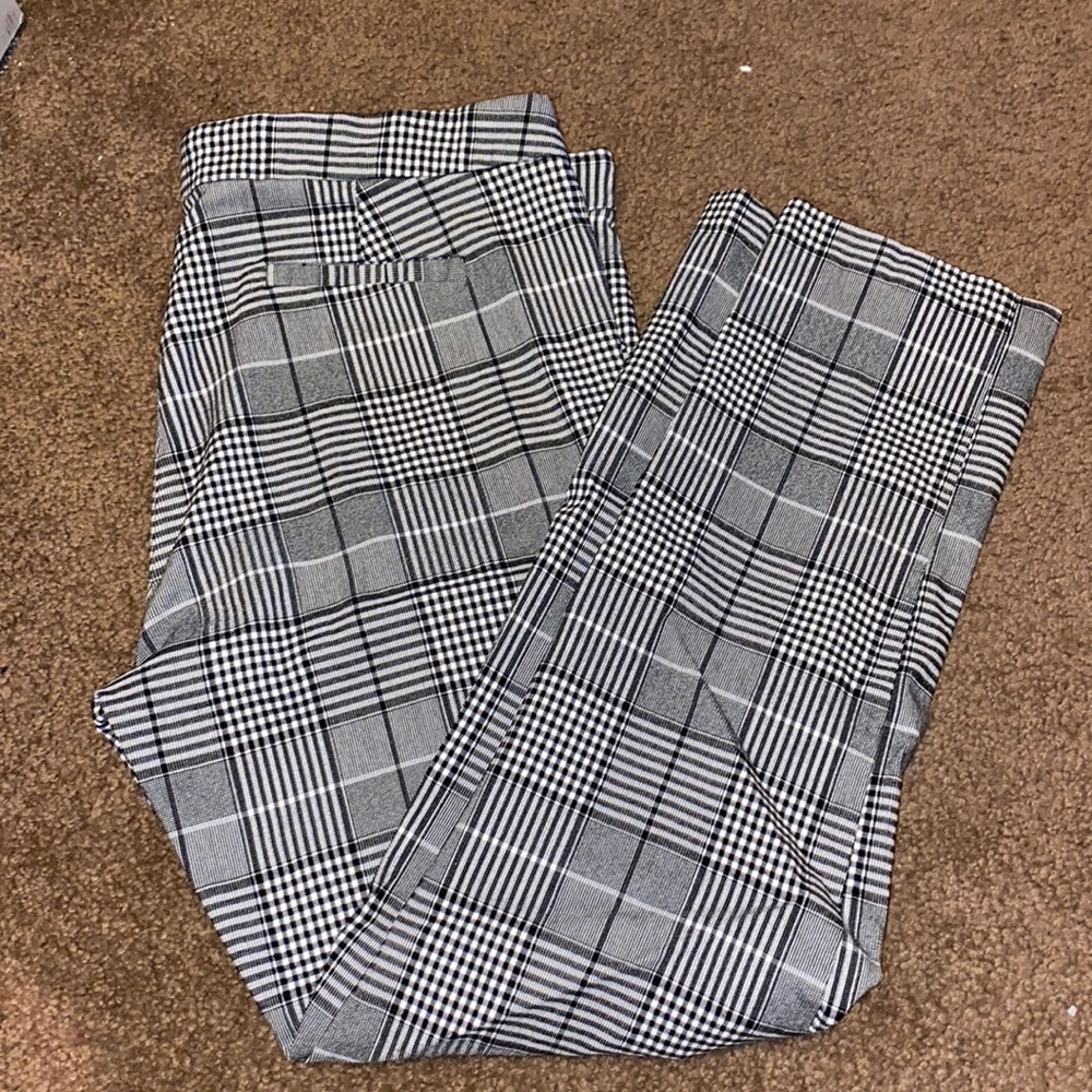 Woman’s plaid capris